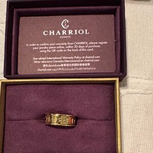 Charriol Gold Engraved Women’s Ring